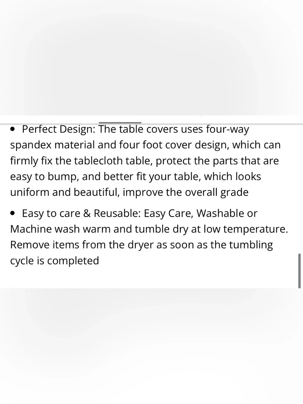 BLACK Spandex Tablecloth Covers for Rectangular 6Ft Tables  (2-pack)